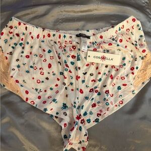 Cosabella Sweet Dream Floral Lace boxer/bottom shorts - Size S - Made in Italy